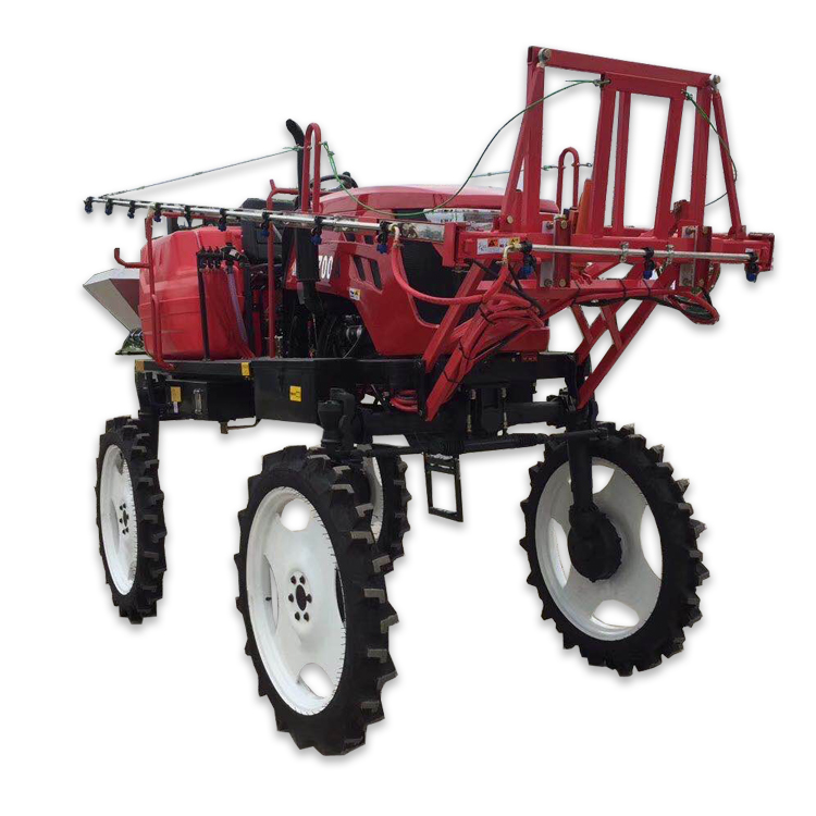 Four-wheel drive tractor power self-propelled rod boom sprayer for farm