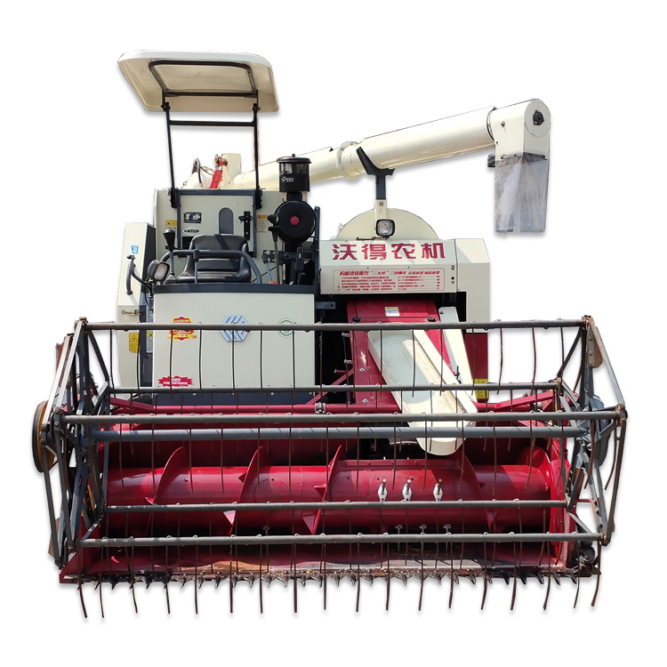 used second hand world ruilong 4LZ-5.0E rice harvester combine harvester machine paddy harvester